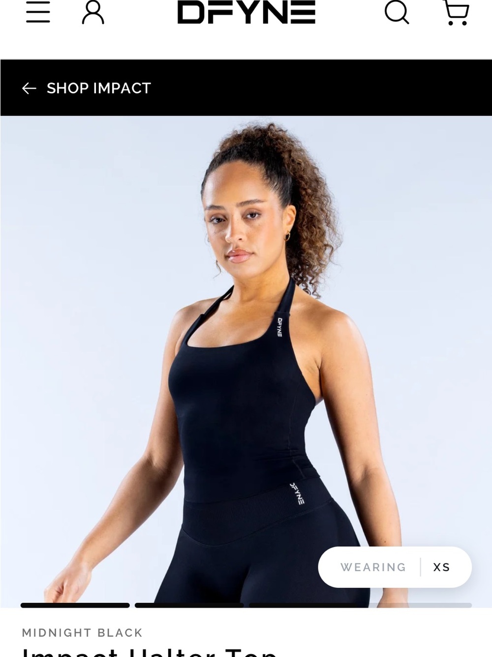 DFYNE Black athletic set - Picture 3 of 3